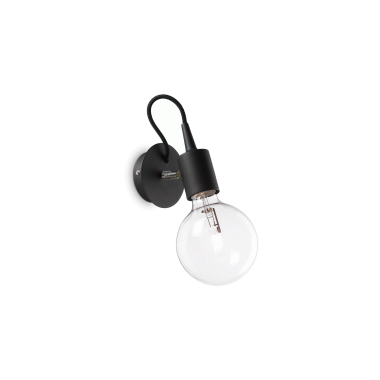 LAMPADA APPLIQUE EDISON AP1 NERO - IDEAL LUX 148908 product photo Photo 01 3XL