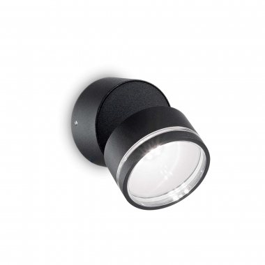 LAMPADA DA PARETE APPLIQUE OMEGAROUND AP1 NERO - IDEAL LUX 165387 product photo Photo 01 3XL