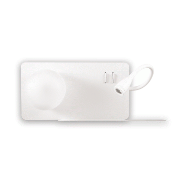 LAMPADA APPLIQUE BOOK - 2AP BIANCO - IDEAL LUX 174822 product photo Photo 01 3XL