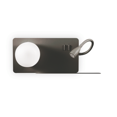 LAMPADA APPLIQUE BOOK - 2AP NERO - IDEAL LUX 174846 product photo Photo 01 3XL