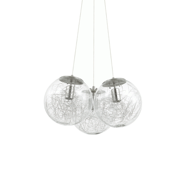 LAMPADA SOSPENSIONE MAPA SAT SP3 NICKEL - IDEAL LUX 176031 product photo Photo 01 3XL