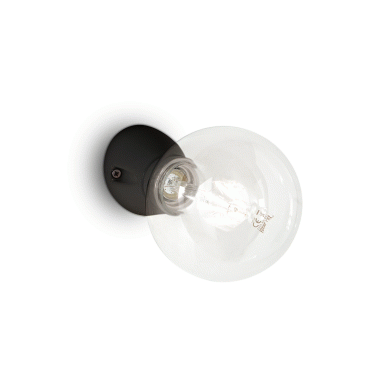 LAMPADA APPLIQUE WINERY AP1 NERO - IDEAL LUX 180304 product photo Photo 01 3XL