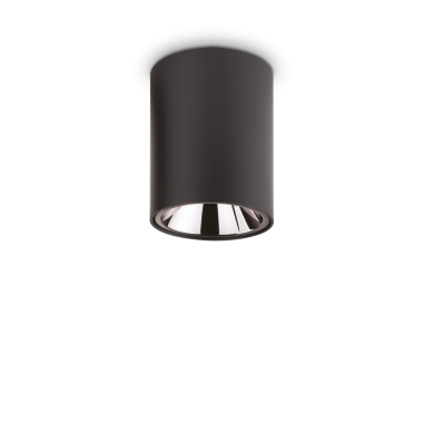 LAMPADA PLAFONIERA NITRO PL1 0WROUND NERO - IDEAL LUX 206004 product photo Photo 01 3XL