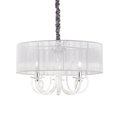 LAMPADA SOSPENSIONE SWAN SP3 ARGENTO - IDEAL LUX 208497 product photo Photo 01 3XL