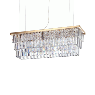 LAMPADA SOSPENSIONE MARTINEZ SP8 ORO - IDEAL LUX 213583 product photo Photo 01 3XL