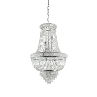 LAMPADA SOSPENSIONE DUBAI SP1 0 CROMO - IDEAL LUX 215969 product photo Photo 01 3XL