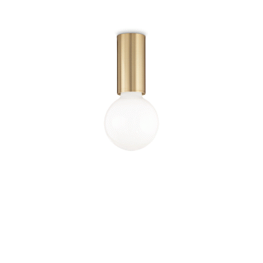 LAMPADA PLAFONIERA PETIT PL1 OTTONESATINATO - IDEAL LUX 233031 product photo Photo 01 3XL
