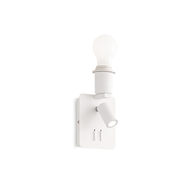 LAMPADA APPLIQUE GEAM AP2 SQUARE BIANCO - IDEAL LUX 239521 product photo Photo 01 3XL