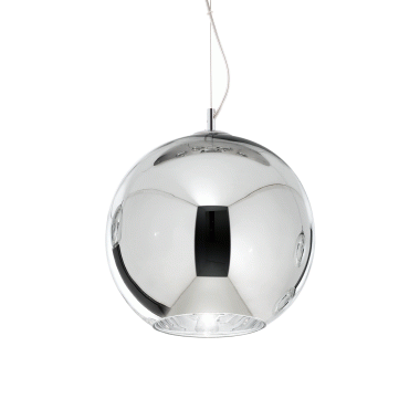 LAMPADA SOSPENSIONE NEMO SP1 D40 CROMO - IDEAL LUX 250342 product photo Photo 01 3XL