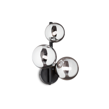 LAMPADA APPLIQUE PERLAGE AP3 NERO - IDEAL LUX 271439 product photo Photo 01 3XL