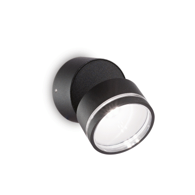 LAMPADA APPLIQUE OMEGAAPROUND NERO 4000K - IDEAL LUX 285504 product photo Photo 01 3XL