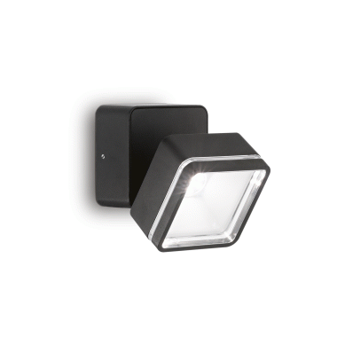 LAMPADA APPLIQUE OMEGAAPSQUARE NERO 4000K - IDEAL LUX 285535 product photo Photo 01 3XL