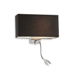 LAMPADA APPLIQUE HOTEL AP2 NERO - IDEAL LUX 035956 product photo