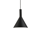 LAMPADA SOSPENSIONE COCKTAIL SP1 SMALL NERO - IDEAL LUX 074344 product photo