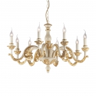 LAMPADARIO SOSPENSIONE GIGLIO SP8 ORO - IDEAL LUX 075341 product photo