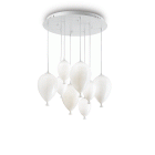LAMPADA SOSPENSIONE CLOWN SP8 BIANCO - IDEAL LUX 100883 product photo