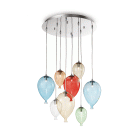 LAMPADA SOSPENSIONE CLOWN SP8 COLOR - IDEAL LUX 100944 product photo