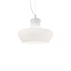 LAMPADARIO SOSPENSIONE ALADINO SP1 D30 BIANCO - IDEAL LUX 137315 product photo
