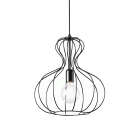 LAMPADA SOSPENSIONE AMPOLLA - 1 SP1 NERO - IDEAL LUX 148502 product photo