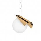 LAMPADA A SOSPENSIONE 1LUCEPENOMBRA SP1 OTTONE - IDEAL LUX 176734 product photo
