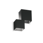LAMPADA APPLIQUE RUBIK AP2 NERO 4000K - IDEAL LUX 180045 product photo