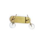 LAMPADA APPLIQUE MARACAS AP2 OTTONE ANTICO - IDEAL LUX 200347 product photo