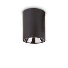 LAMPADA PLAFONIERA NITRO PL1 5WROUND NERO - IDEAL LUX 205984 product photo