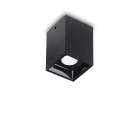 LAMPADA PLAFONIERA NITRO PL1 0WSQUARE NERO - IDEAL LUX 206042 product photo