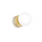 LAMPADA DA PARETE PERLAGE AP1 OTTONEG9MAX1X15W - IDEAL LUX 292410 product photo