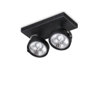 PLAFONIERA KONIG PL2 NERO - IDEAL LUX 300566 product photo