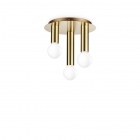 LAMPADA DASOFFITTOPETIT PL3 OTTONE - IDEAL LUX 301525 product photo