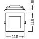 DL SLIM SQ105 6W/3000K WT IP20     LEDV - LEDVANCE DWLSSQ1056830G2 - LEDVANCE DWLSSQ1056830G2 - LEDVANCE DWLSSQ1056830G2 product photo Photo 03 2XS
