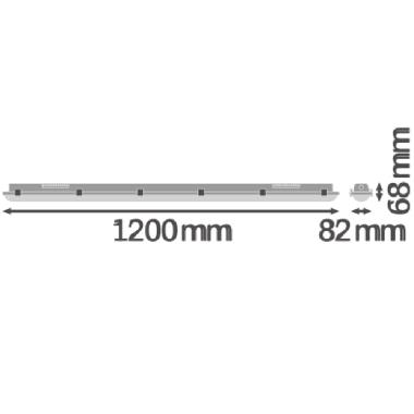Damp Proof 1200 18W 865 Ip65 Gy        - LEDVANCE DP120018865G3 product photo Photo 03 3XL