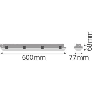 Damp Proof Value 600 9W 4000K Ip65 - LEDVANCE DPV6009840 product photo Photo 03 3XL
