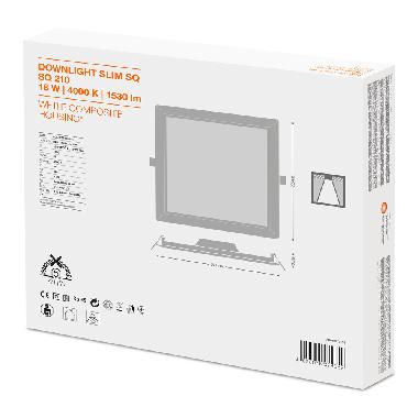 DL SLIM SQ210 18W/4000K WT IP20    LEDV - LEDVANCE DWLSSQ21018840G2 - LEDVANCE DWLSSQ21018840G2 - LEDVANCE DWLSSQ21018840G2 product photo Photo 02 3XL