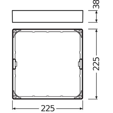 DL SLIM FRAME SQ210 WT             LEDV - LEDVANCE DWLSSQ210FRAMEG2 - LEDVANCE DWLSSQ210FRAMEG2 - LEDVANCE DWLSSQ210FRAMEG2 product photo Photo 03 3XL