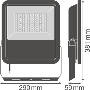 FL AREA 72W 840 ASYM 48X92 BK      LEDV - LEDVANCE FLA72840B48AS - LEDVANCE FLA72840B48AS - LEDVANCE FLA72840B48AS product photo Photo 03 3XL