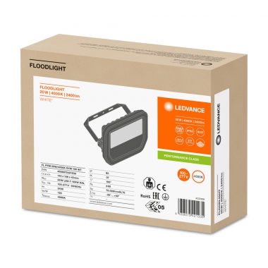 PROIETTORE FARO LED DA  ESTERNO 20W BIANCO 840 KELVIN CON STAFFA - LEDVANCE FLOOD20840WG3 product photo Photo 03 3XL