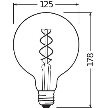 1906LEDGLOBE 5W/820 230VSFIL E27FS1OSRAM - LEDVANCE LED092136BOX1 - LEDVANCE LED092136BOX1 product photo Photo 04 3XL