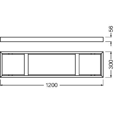 PANEL 1200 SURFACE MOUNT KIT       LEDV - LEDVANCE PNLSURKIT1200G2 - LEDVANCE PNLSURKIT1200G2 product photo Photo 03 3XL