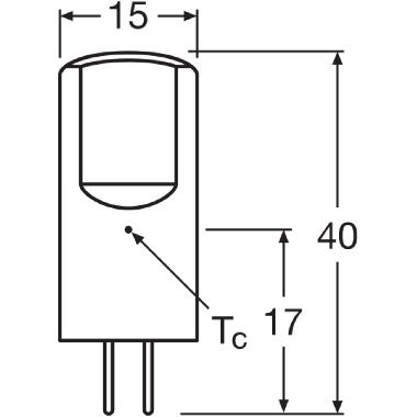 Led Pin 12V P 2.6W 827 G4 - LEDVANCE PPIN28827CG41 product photo Photo 03 3XL