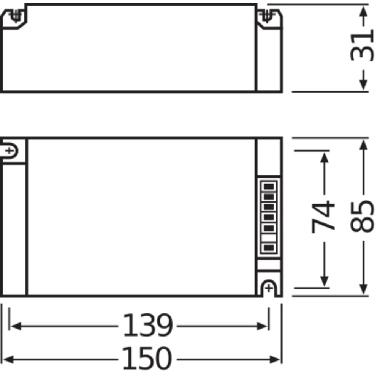 PTI 150/220-240 S UNV1             OSRAM - LEDVANCE PTI150S product photo Photo 02 3XL