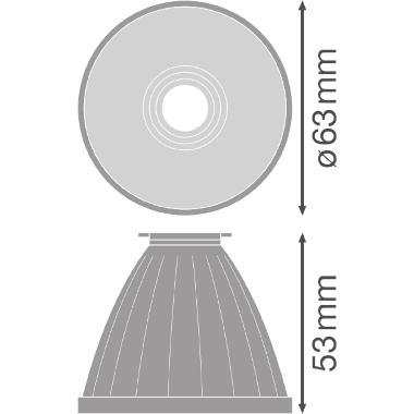 TRACK SP REFLECTOR D75 SP FS1      LEDV - LEDVANCE TRKSPREFD75SP - LEDVANCE TRKSPREFD75SP - LEDVANCE TRKSPREFD75SP product photo Photo 03 3XL