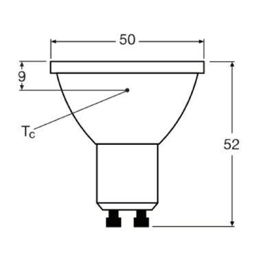 Led Par16 Dim P 8.3W 930 Gu10 - LEDVANCE PP1680D930361 product photo Photo 03 3XL