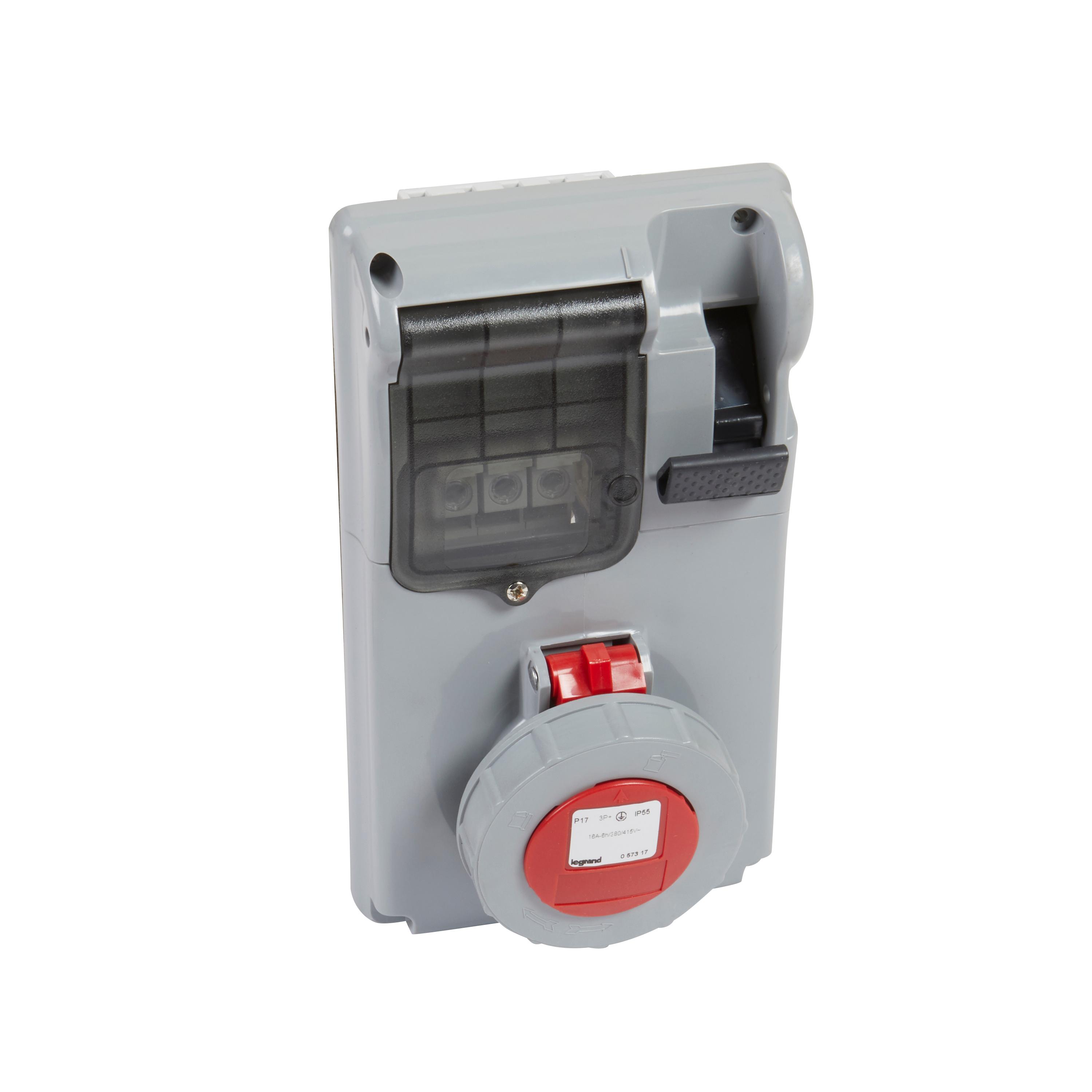 PRESA INTERB COMP QUAD IP55 16A 3P+T 400V - LEGRAND 057317 - LEGRAND 057317 - LEGRAND 057317 product photo