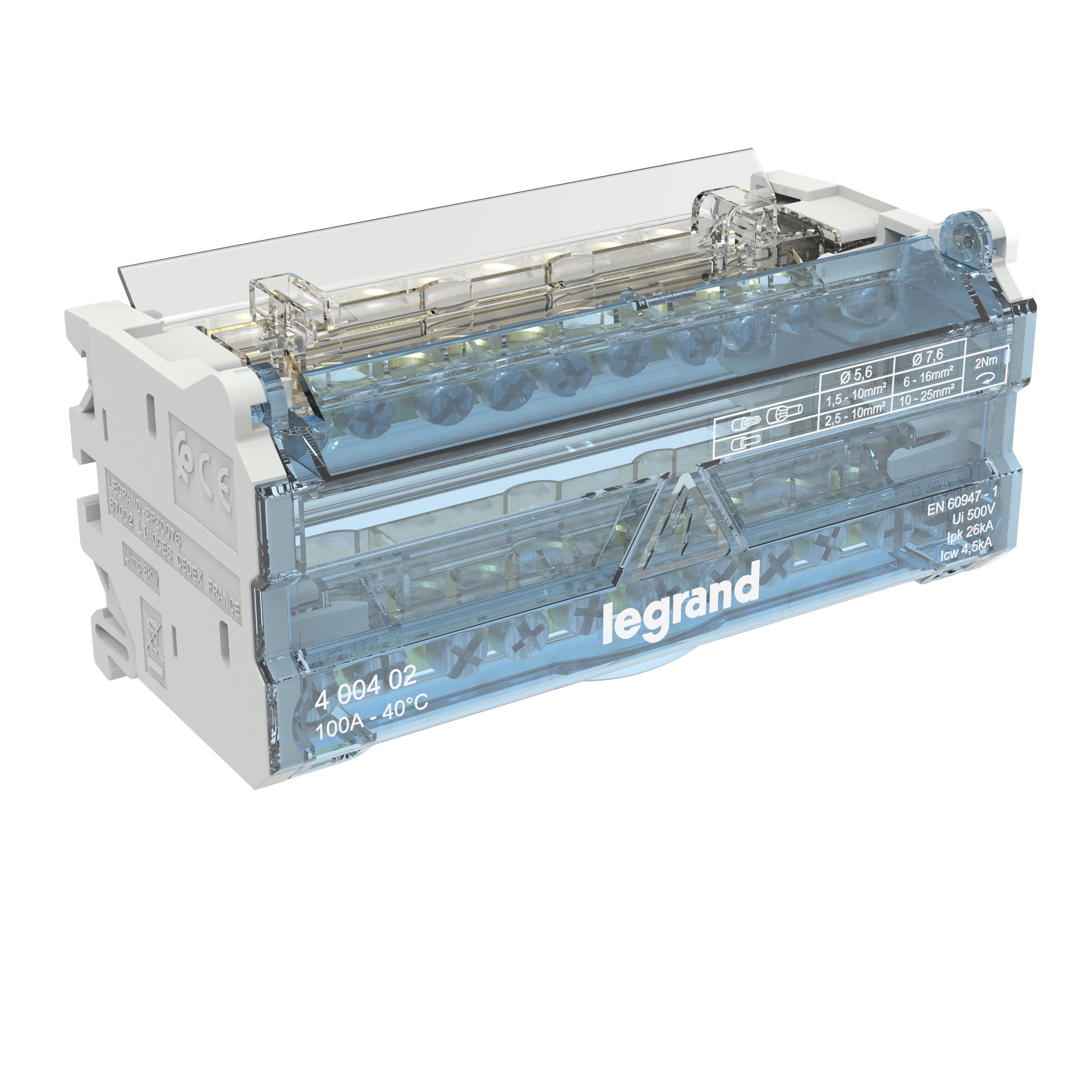 RIPARTITORE MODULARE 2P 100A 6M - LEGRAND 400402 product photo