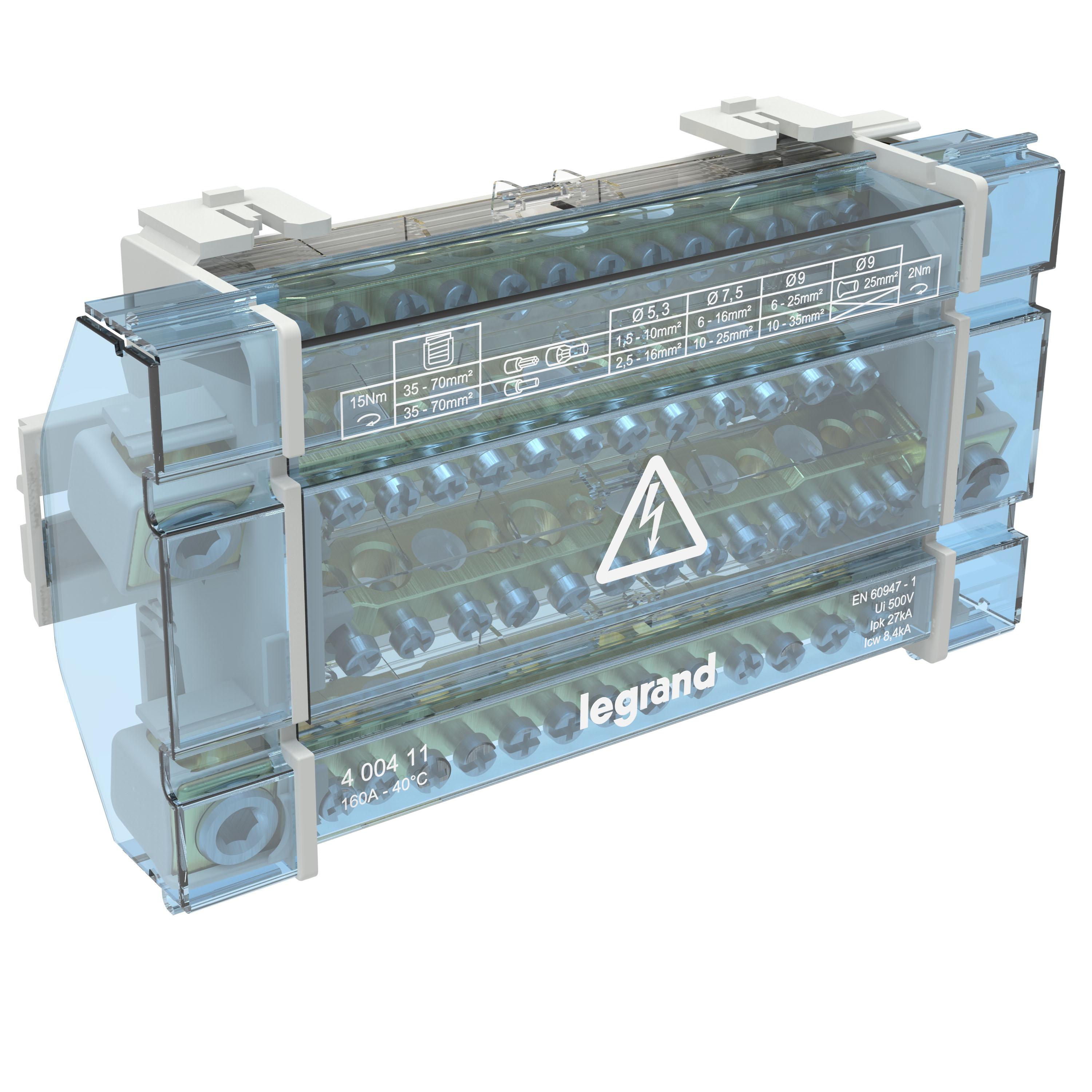 RIPARTITORE MODULARE 4P 160A 10M - LEGRAND 400411 - LEGRAND 400411 product photo
