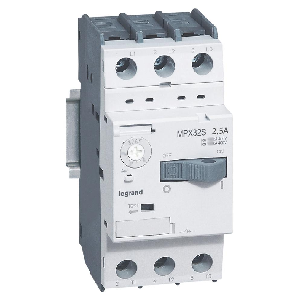 MPX3 32S SALVAMOTORE MAGNETO. 3P 1.6-2.5A - LEGRAND 417306 - LEGRAND 417306 - LEGRAND 417306 product photo
