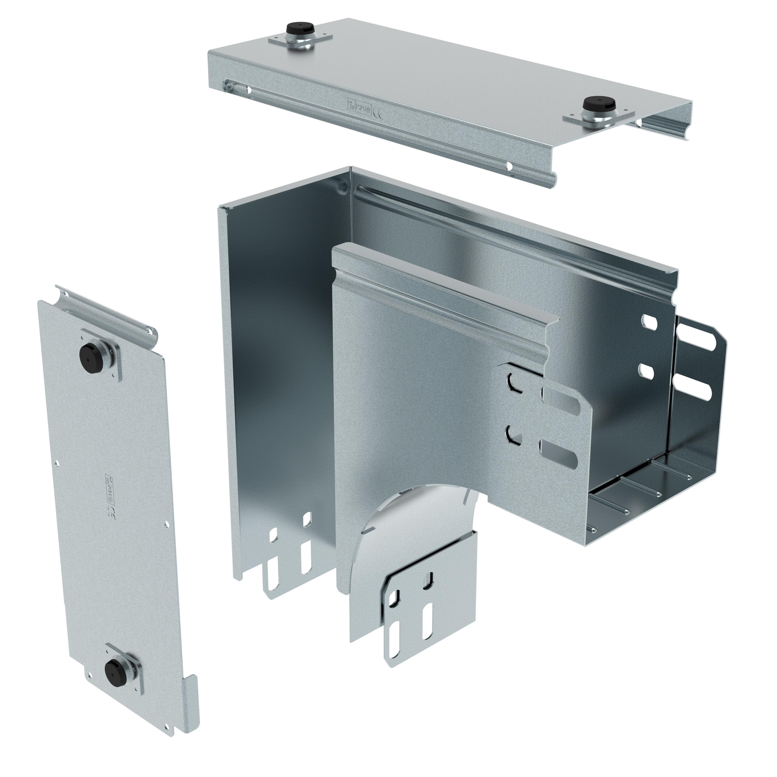 P31-CURVA DX VAR PIANO DISCESA 100X100 Z - LEGRAND 480722 - LEGRAND 480722 product photo