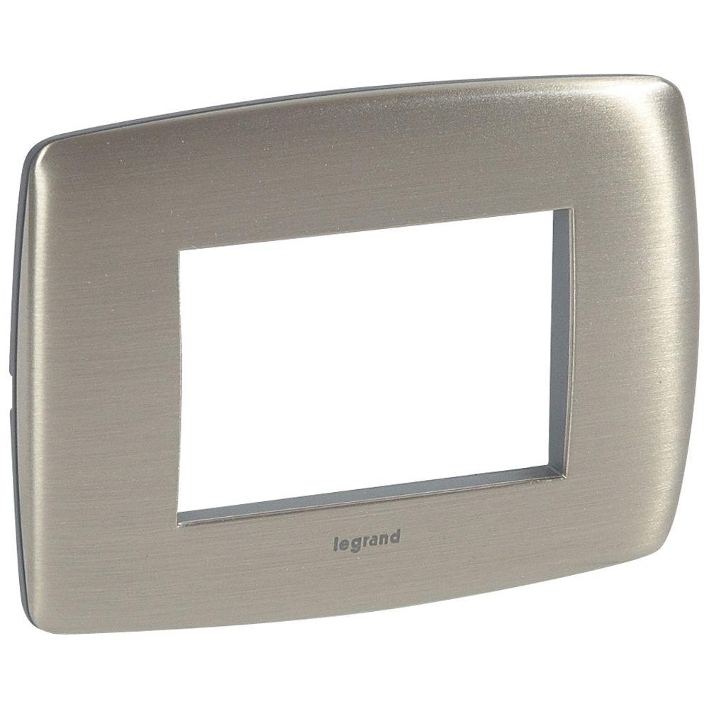 VELA TONDA-PLACCA ALLUMINIO SATINATO 3M - LEGRAND 685636 - LEGRAND 685636 - LEGRAND 685636 product photo